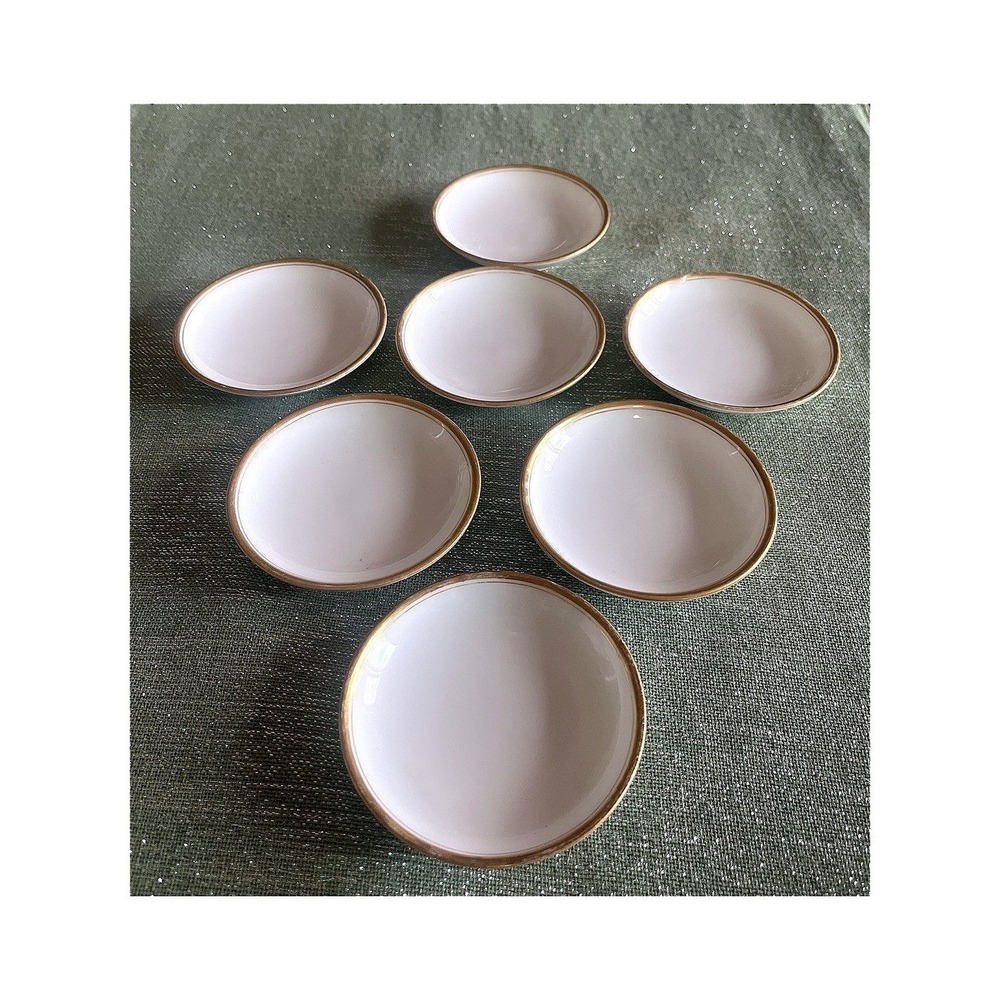 Haviland Limoges Gold Rim Butter Pats 3 Inch-Set Of 7